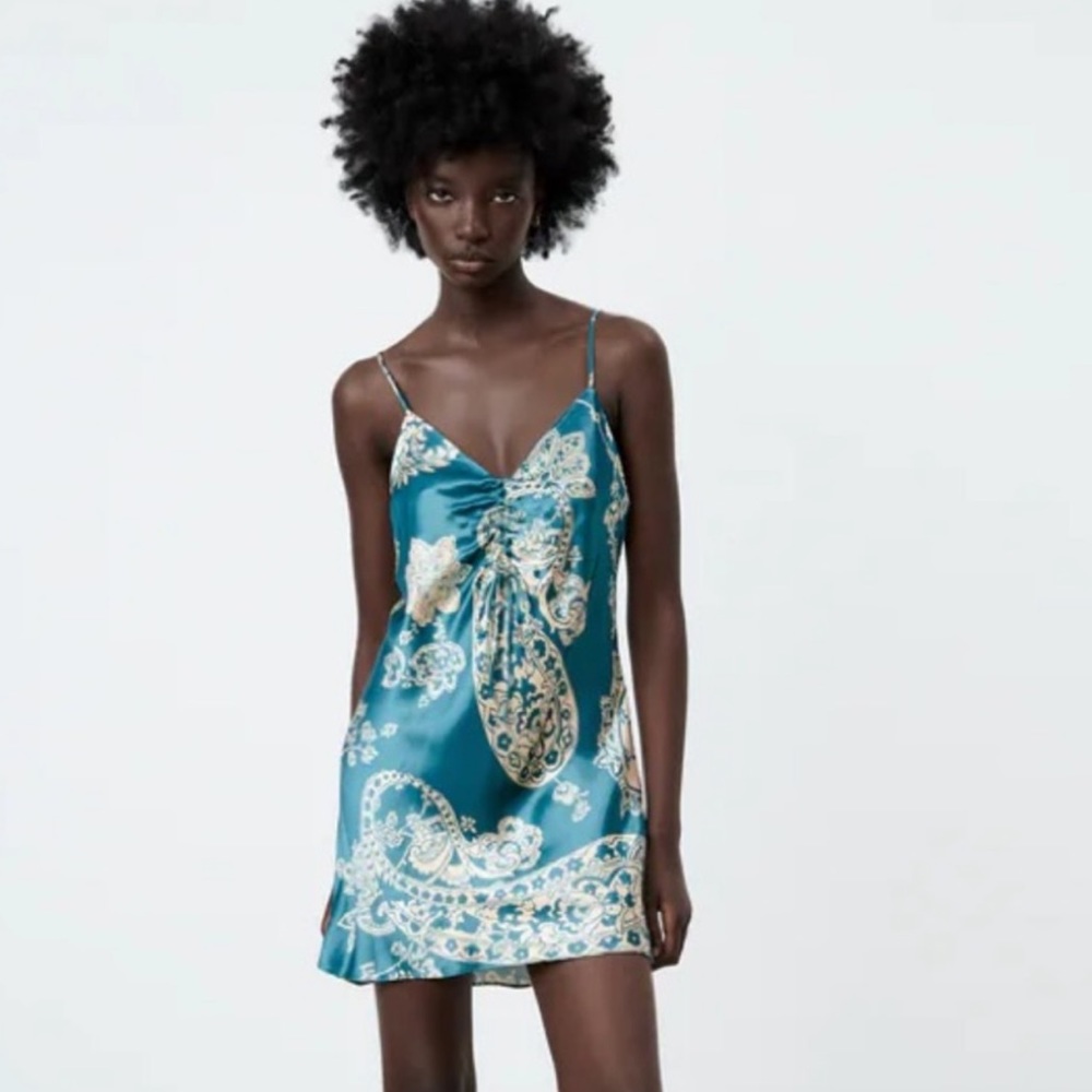 Zara Satin Dress Size S